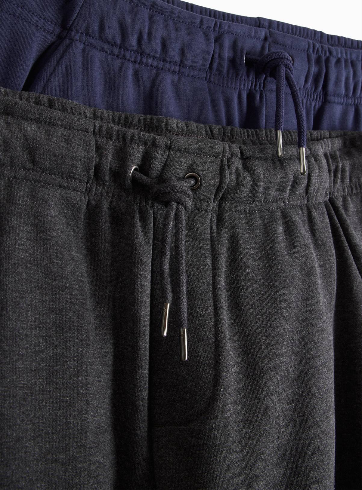 Charcoal Grey & Navy Joggers 2 Pack  XXL - Image 4